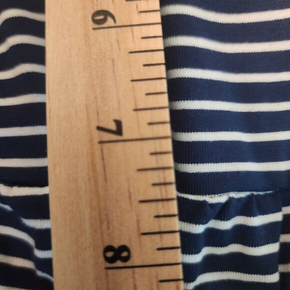 Old Navy Soft Jersey Knit Fit & Flare Midi Sundress Striped Large (12/14) Petite - Picture 8 of 15